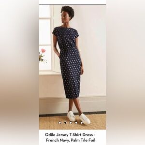 Boden Odile Jersey T Shirt dress 6P